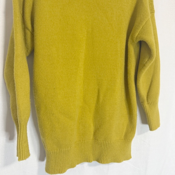 Maeve by Anthropologie Chartreuse Crystal Mock Neck Tunic Sweater Size XXSP - Picture 7 of 9